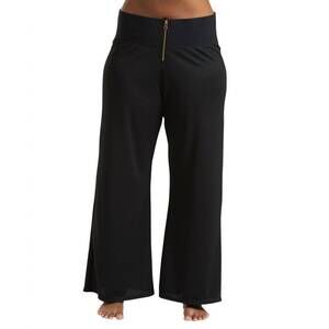 NEW ALWAYS FOR ME plus size zipper front pants in black
